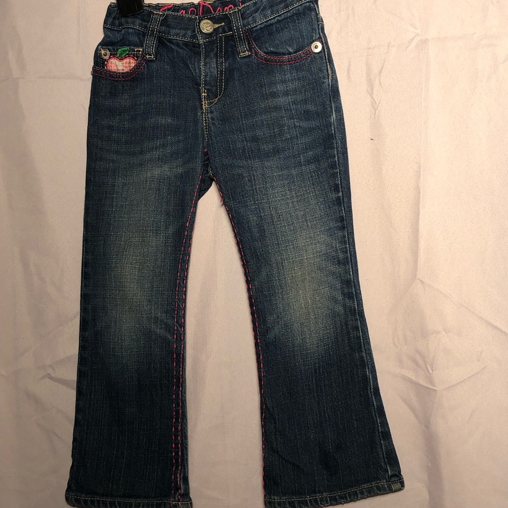 Preowned toddler girls GAP DENIM size 4T Bootcut